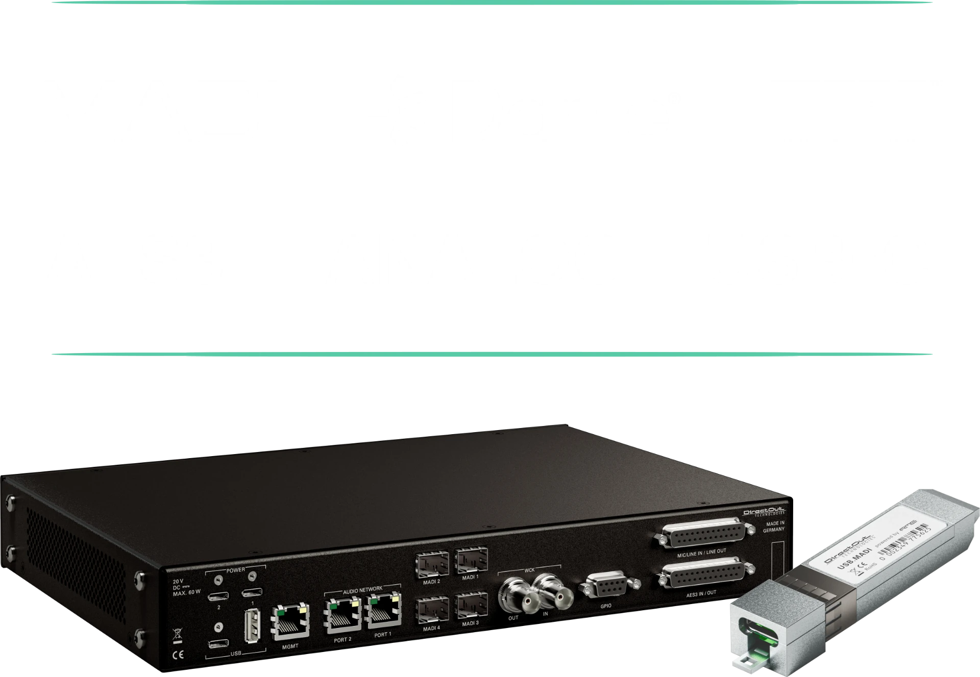 ACE connectivity and formats